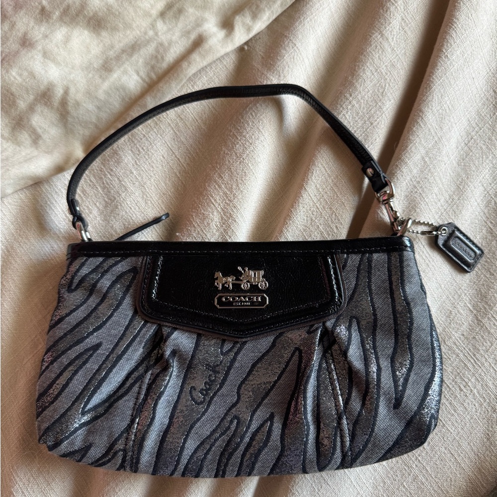 SOLD - Coach Mini zebra print bag 🖤